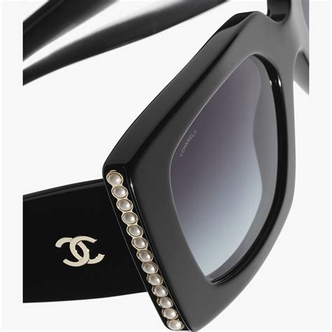 chanel sunglasses black square|chanel sunglasses for women black.